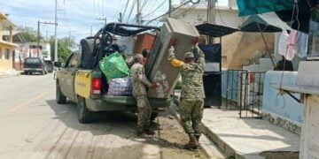 evacuación colonia Pescadores en Tampico