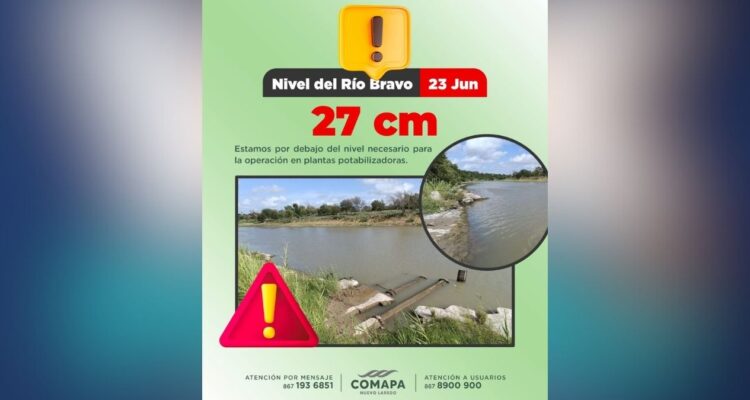 falta de agua en Nuevo Laredo