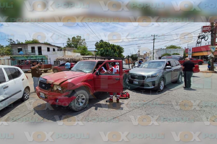 fuerte choque hoy en Victoria