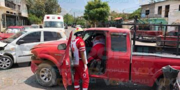 fuerte choque hoy en Victoria