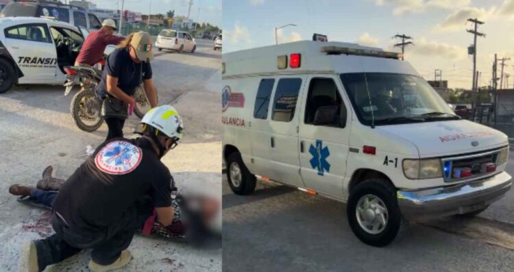 hombres embestidos Matamoros