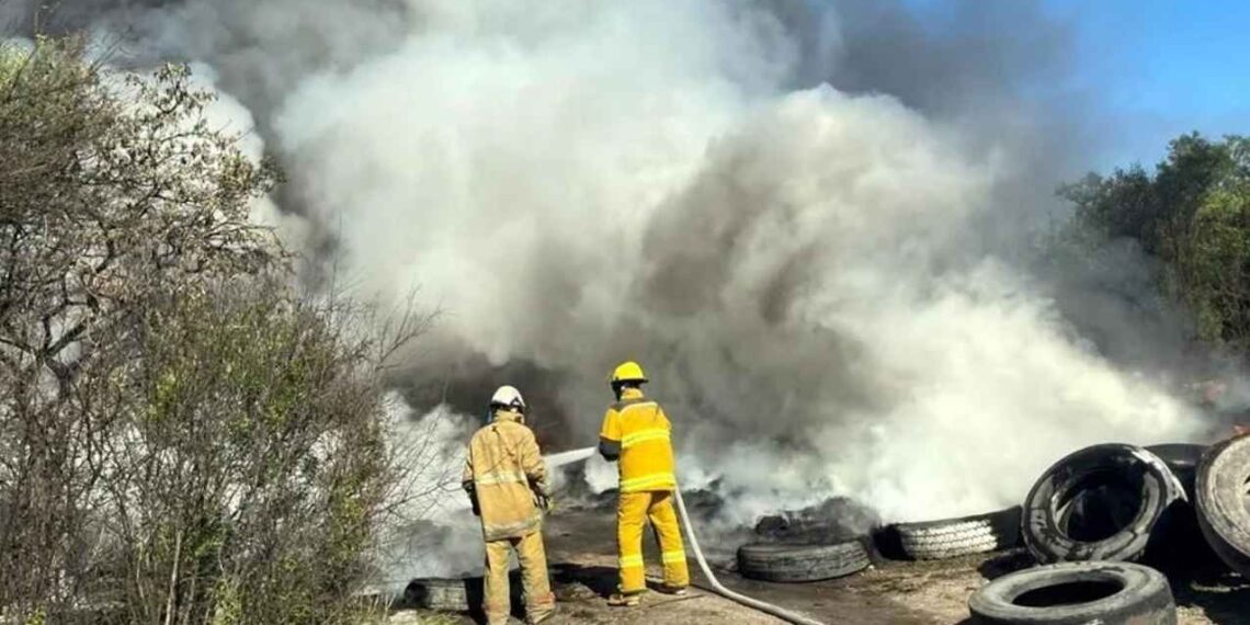 _incendio de llantas Juárez
