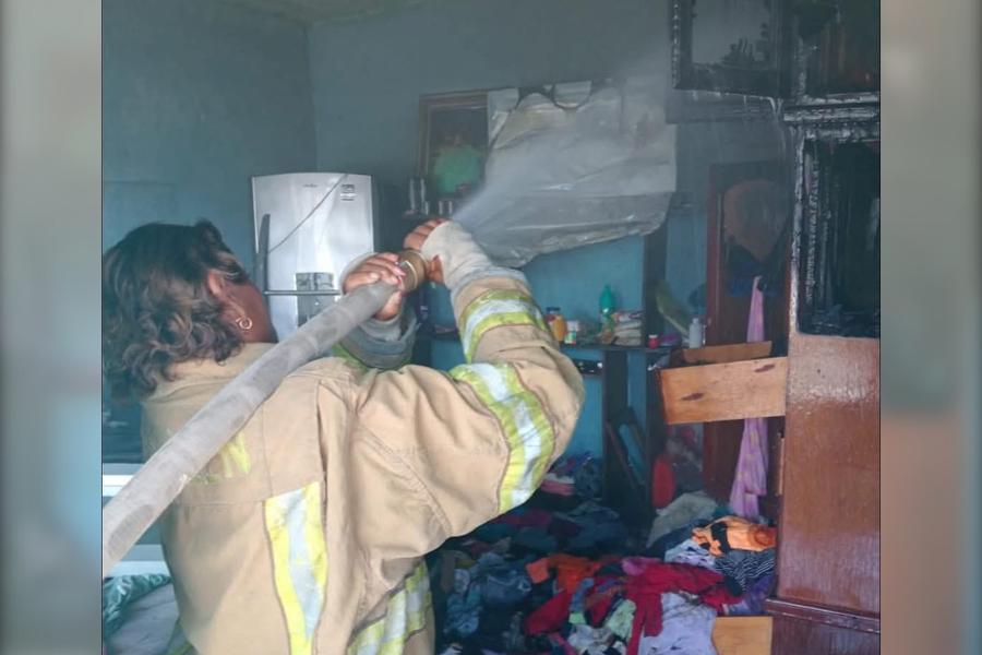 incendio en casa de Ciudad Victoria