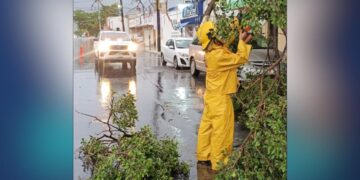 lluvia del jueves en Victoria