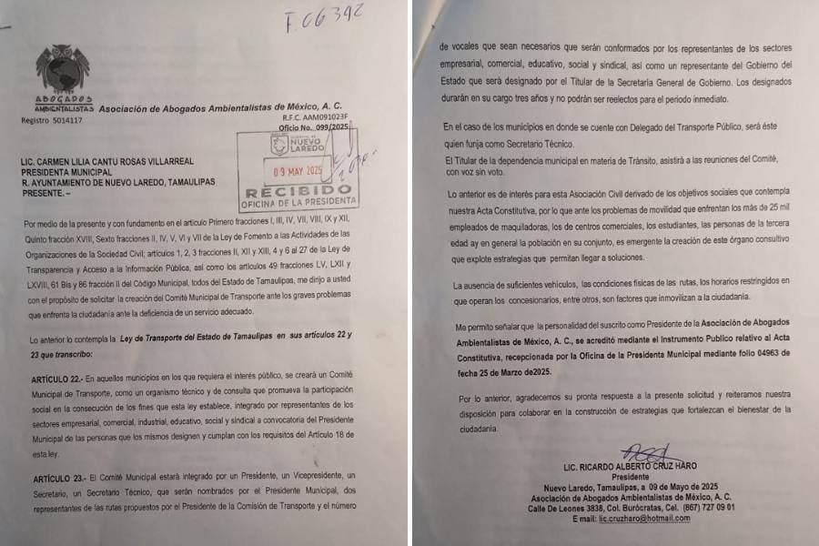 mejorar el transporte público Nuevo Laredo
