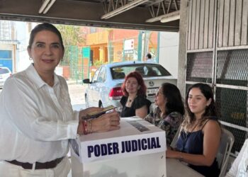 Mónica Villarreal en elección judicial