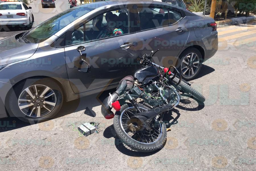 choque con moto en Victoria hoy