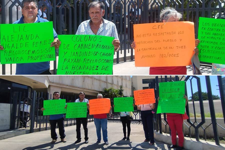 obra CFE en Carmen Romano