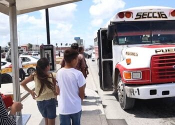 paradas fijas para el transporte en Matamoros