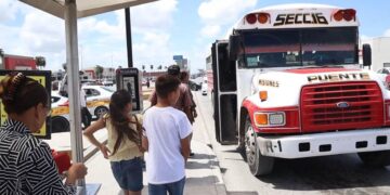 paradas fijas para el transporte en Matamoros