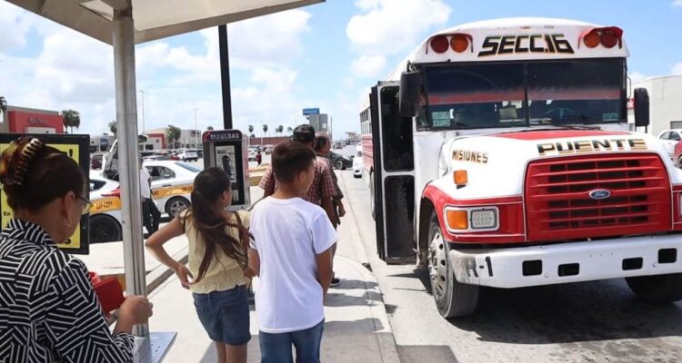 paradas fijas para el transporte en Matamoros