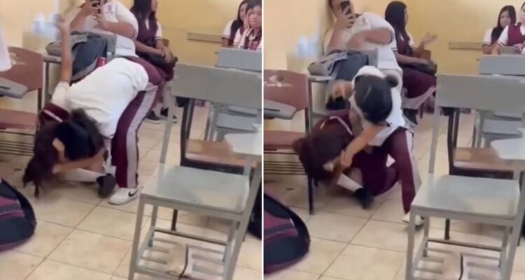 pelea de estudiantes en Tampico
