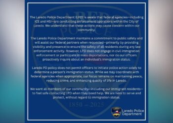 policía de Laredo inmigración
