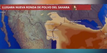 Polvo del Sahara en Nuevo Laredo