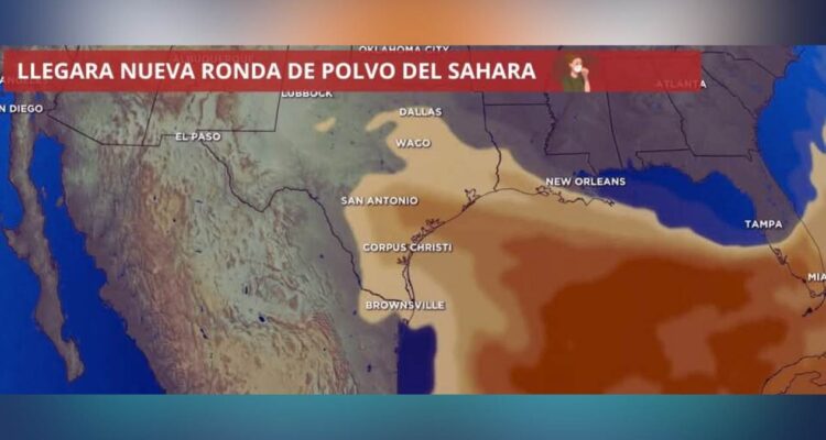 Polvo del Sahara en Nuevo Laredo