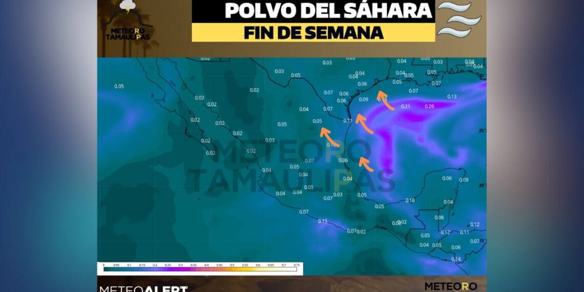 polvo del Sahara en Tamaulipas 2025