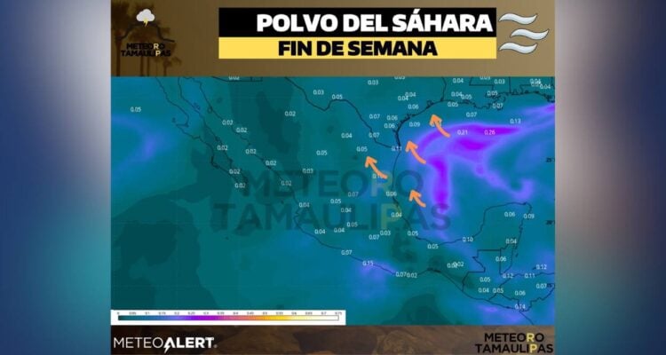 polvo del Sahara en Tamaulipas 2025