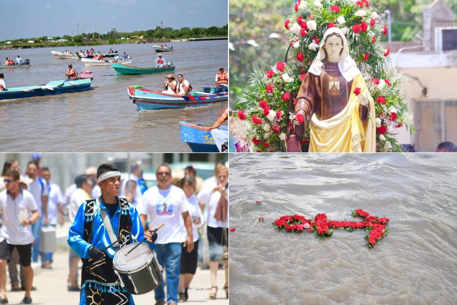 procesión virgen del carmen en tampico