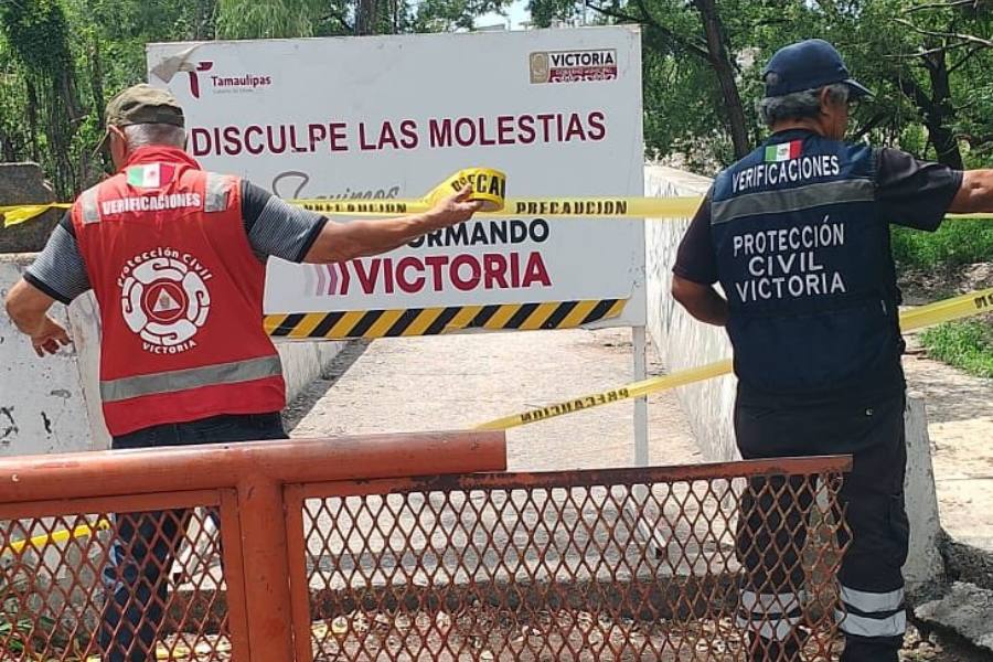 puente peatonal del 13 Bulevar en Victoria