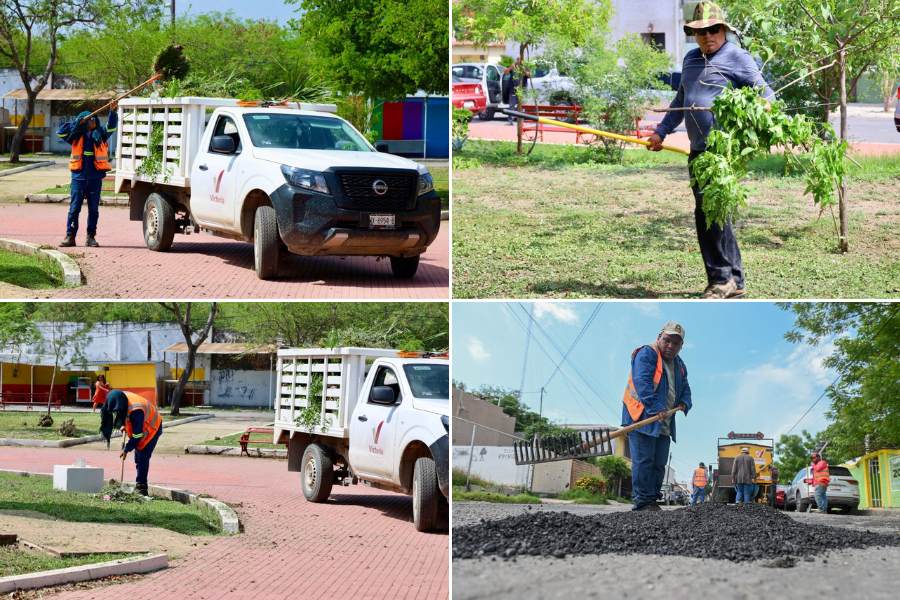 rehabilitación de calles en Ciudad Victoria