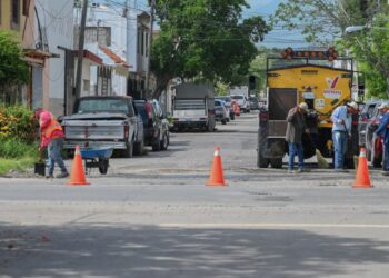 rehabilitación de calles en Ciudad Victoria