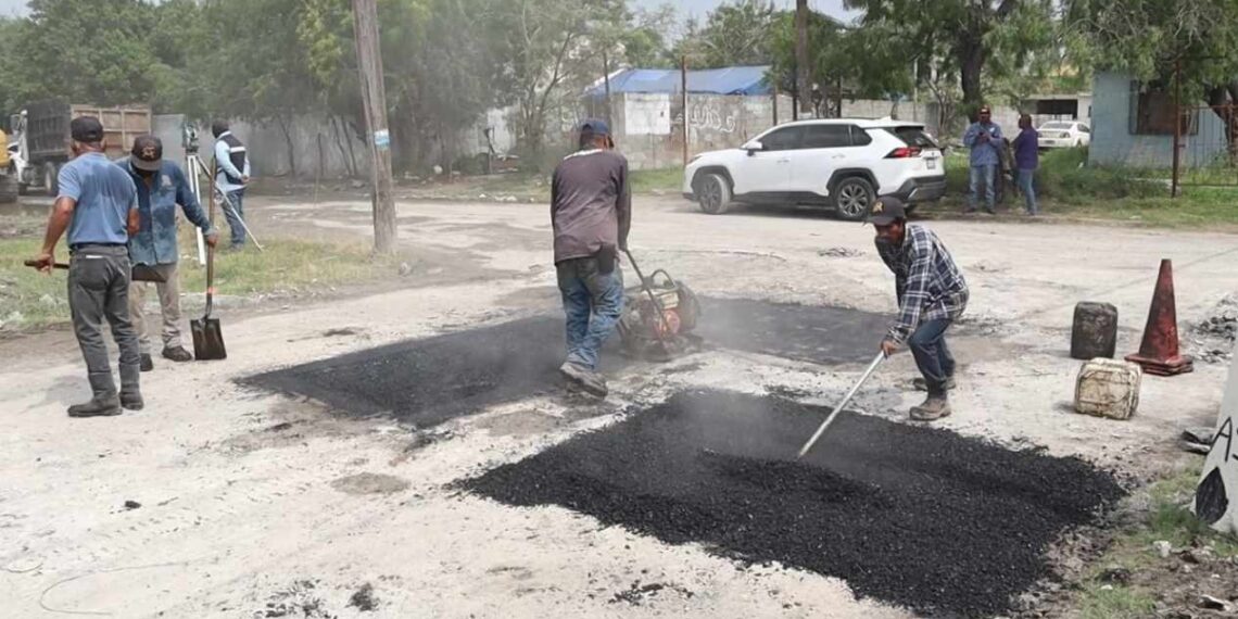 reparación de calles Matamoros