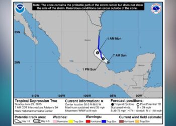 tormenta Barry en sur de Tamaulipas