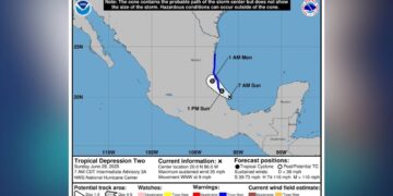 tormenta Barry en sur de Tamaulipas
