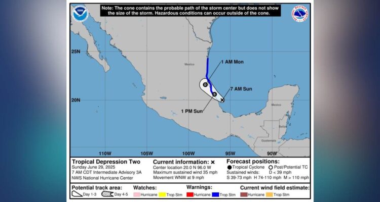 tormenta Barry en sur de Tamaulipas