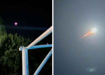 ¿Cayó un meteorito en Monterrey, Nuevo León Captan en video objeto luminoso en el cielo