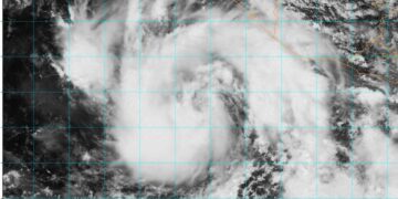 ¿Cómo se ve la tormenta tropical 'Erick' a horas de tocar tierra en México