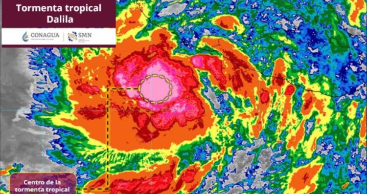 ¿Cuál es la trayectoria de la Tormenta Tropical Dalila este sábado?
