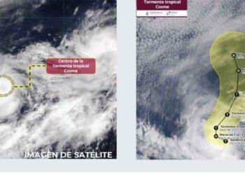 ¿Cuál es la trayectoria de la tormenta tropical Cosme, según la Conagua
