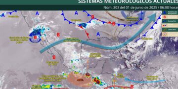 ¿En qué estados de México se esperan las lluvias más intensas este domingo 1 de junio, según el SMN