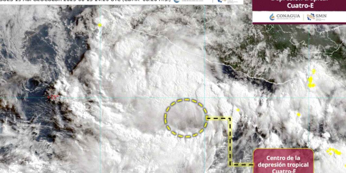 ¿En qué estados se registrarán lluvias debido a la Depresión Tropical Cuatro-E ?