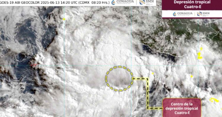 ¿En qué estados se registrarán lluvias debido a la Depresión Tropical Cuatro-E ?