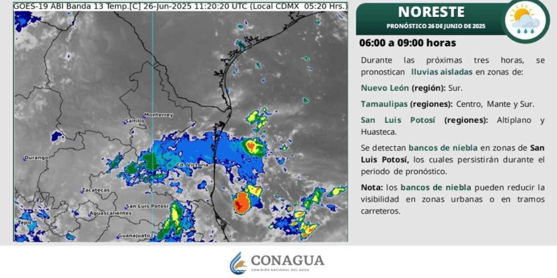 ¿Habrá tolvaneras y precipitaciones en Tamaulipas este jueves?
