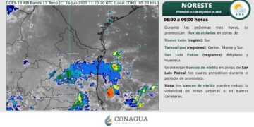 ¿Habrá tolvaneras y precipitaciones en Tamaulipas este jueves?