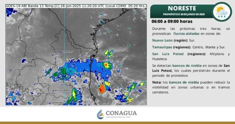 ¿Habrá tolvaneras y precipitaciones en Tamaulipas este jueves?