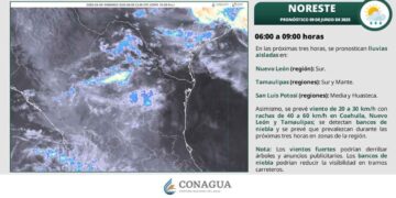 ¿Prevén chubascos, calor o tolvaneras este lunes en Tamaulipas, según el SMN?