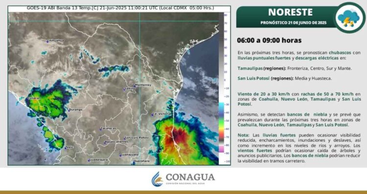 ¿Prevén lluvias con caída de granizo para este sábado en Tamaulipas?