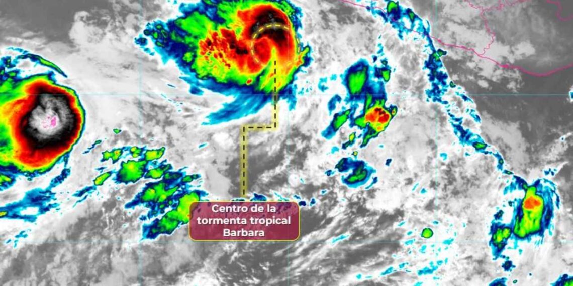 ¿Qué día podría convertirse en huracán categoría 1 la tormenta tropical Bárbara?