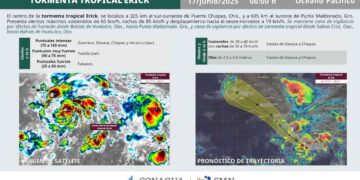 ¿Qué estados de México afectará la tormenta tropical Erick?