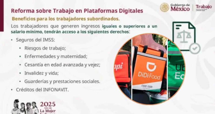 ¿Repartidores y choferes de apps tendrán IMSS e Infonavit