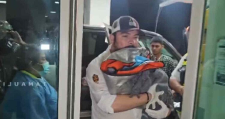 Alcalde de González coordina rescate y presencia el nacimiento de una bebé durante la lluvia en Tamaulipas