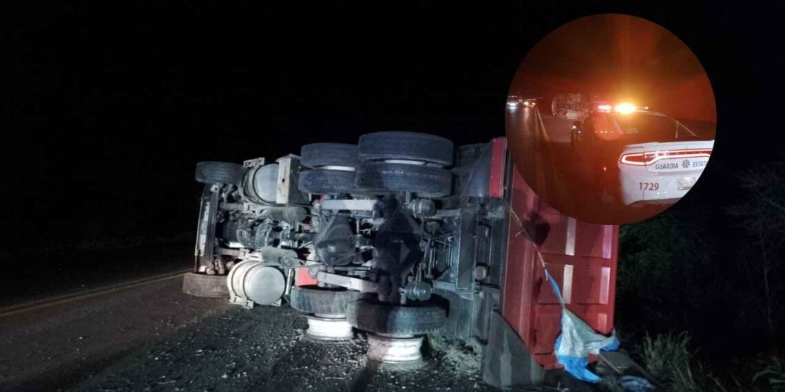 Carretera Federal 101 volcadura