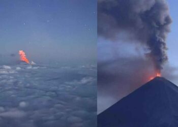 Así fue la erupción del volcán en Kliuchevskói tras el terremoto en Rusia | VIDEOS