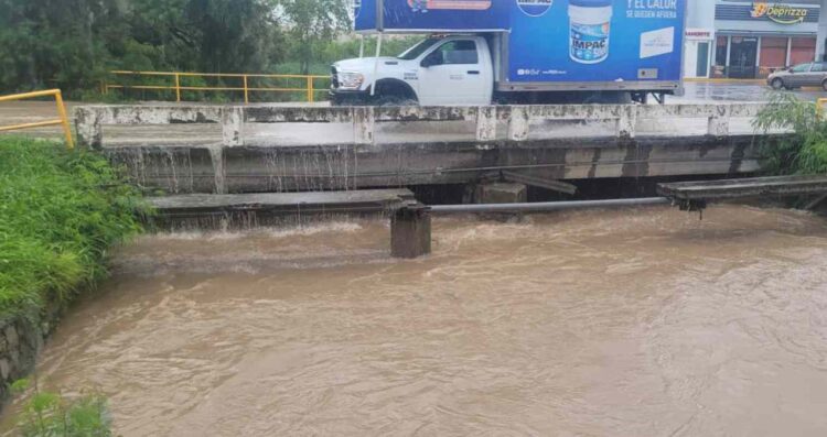 Así luce el Eje Vial y canal tras lluvias en Ciudad Victoria, Tamaulipas