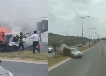 Así ocurrió el fatal accidente donde murió una pareja en San Nicolás, Nuevo León | VIDEOS