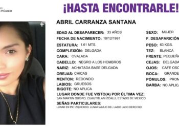 Buscan a Abril Carranza, desaparecida tras salir a una entrevista en Cuautitlán Izcalli